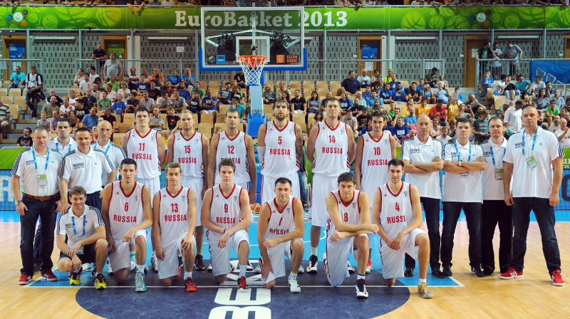 Krievijas basketbola izlase (2013)
Foto: AFP / Scanpix