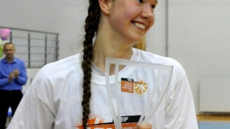 Digna Strautmane un BJBS "Rīga/Rīdzene": kārtējais VEF LJBL finālturnīrs.
Foto: basket.lv