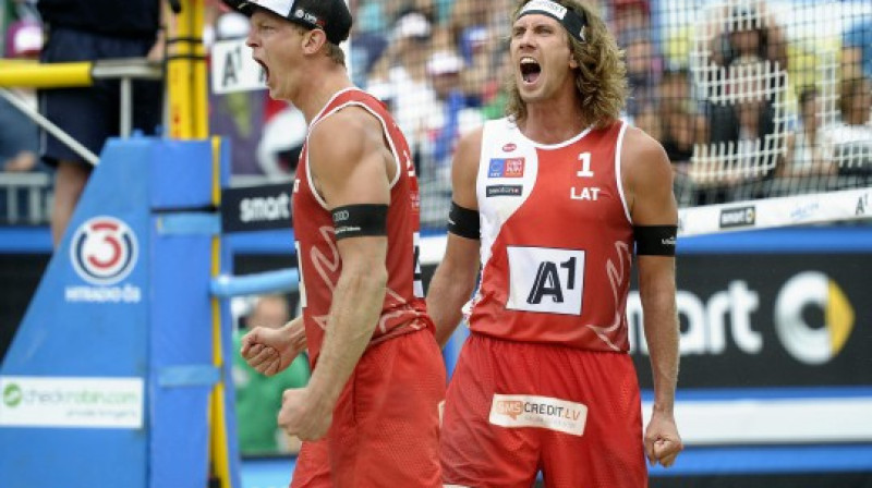 Jānis Šmēdiņš un Aleksandrs Samoilovs
Foto: cev.lu