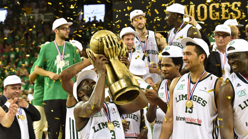 Francijas čempione "Limoges" 
Foto: AFP/Scanpix