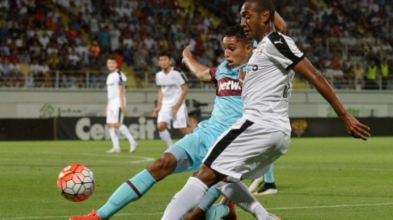 Epizode no "Astra" (Rumānija) un "West Ham" (Anglija) spēles
Foto: AP/Scanpix