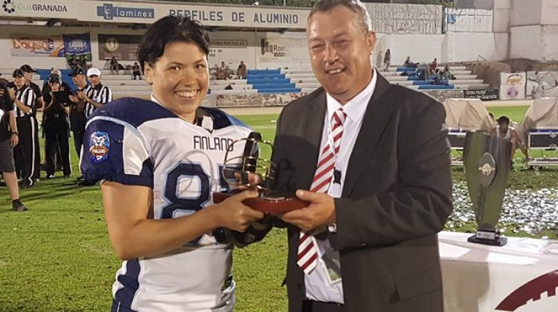 Turnīra MVP - Dženija Valberga
Foto: IFAF.org