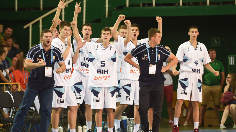 Bosnijas U16 izlase: pirmās zelta medaļas valsts basketbola vēsturē
Foto: FIBA Europe