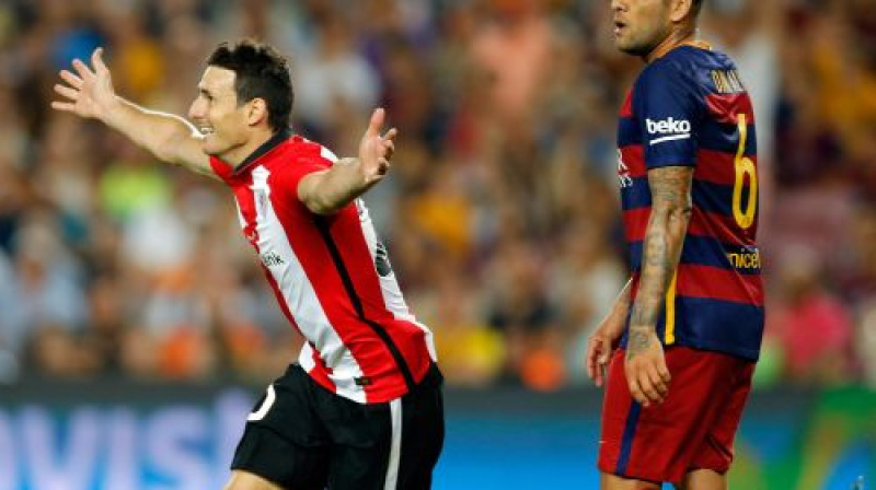 Arics Aduriss svin savus ceturtos vārtus duelī pret "Barcelona"
Foto: AFP/Scanpix
