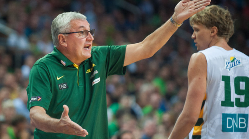 Lietuvas izlases galvenais treneris Jons Kazlausks
Foto: Fotodiena.lt