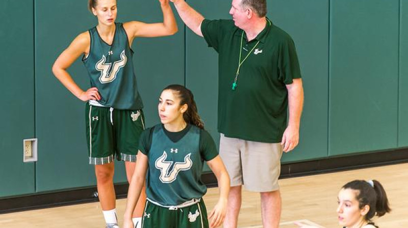 Kitija Laksa vienā no pirmajiem treniņiem "Bulls" sastāvā
Foto: USF