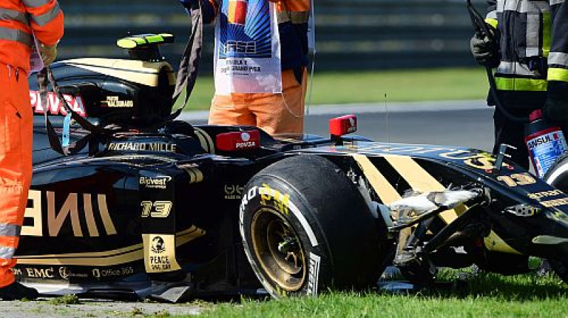 Maldonado formula pēc avārijas
Foto: AFP/Scanpix