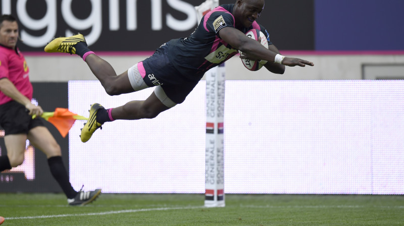 Džibrils Kamarā pieliek punktu spēles rezultātam
Foto: AFP/Scanpix