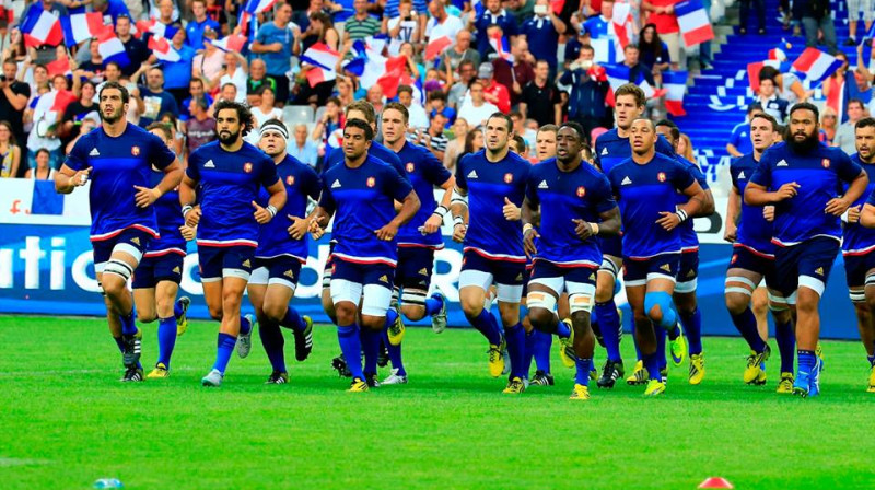 Francijas izlase var lepoties ar ļoti zvaigžņotu sastāvu.
Foto: FFRugby