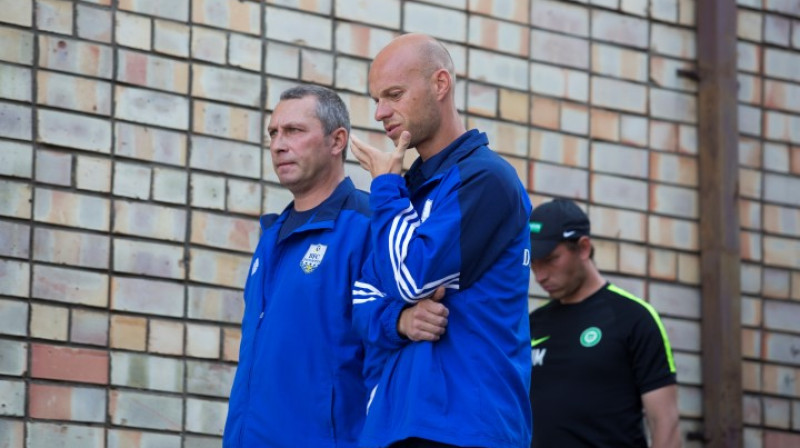 Sergejs Pogodins un Vladimirs Žavoronkovs
Foto: bfcdaugava.lv