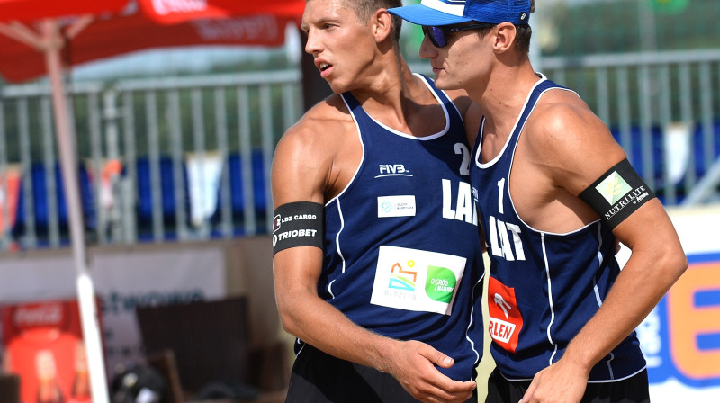 Haralds Regža un Mārtiņš Pļaviņš
Foto: fivb.org