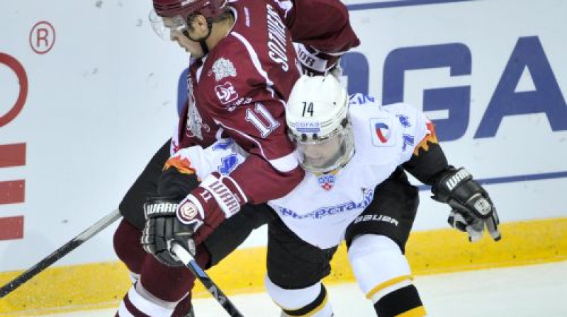 Kristaps Sotnieks pret "Severstal"
Foto: Romāns Kokšarovs/F64