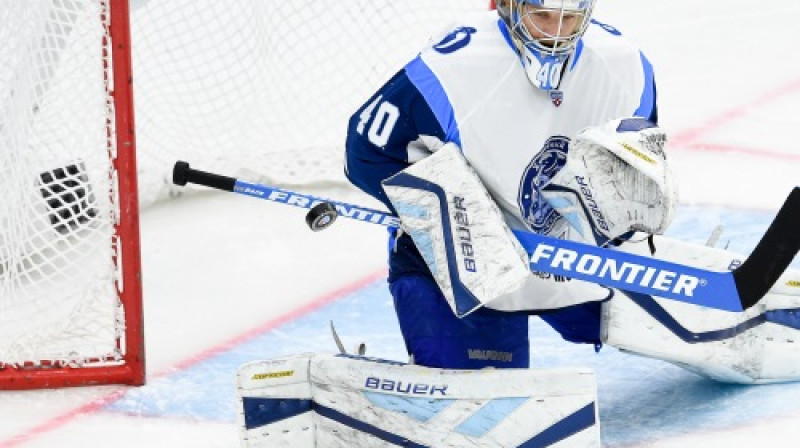 Minskas "Dinamo" vārtsargs Dmitrijs Miļčakovs
Foto: hcdynamo.by