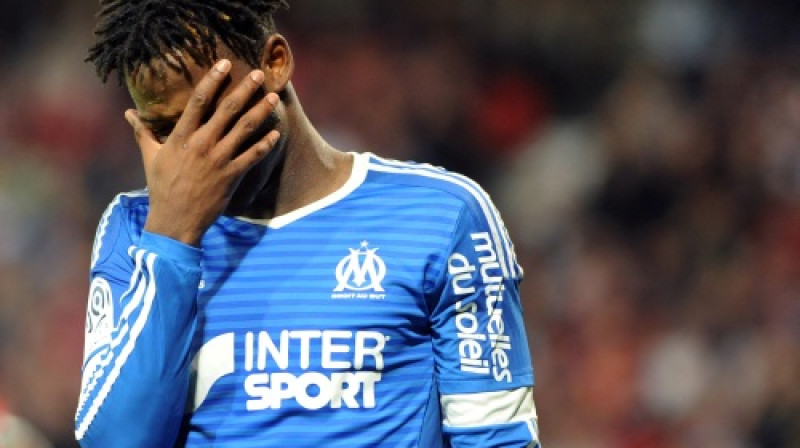 Marseļas "Olympique" uzbrucējs Mišī Bačuajī
Foto: AFP/Scanpix