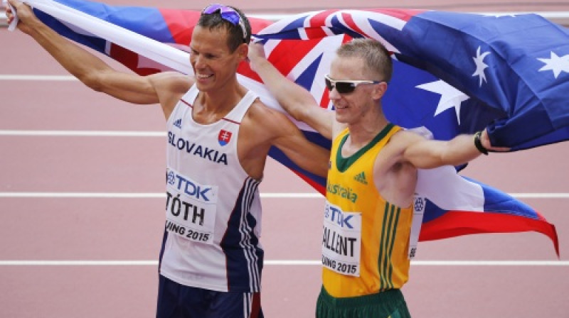 Matejs Toths un Džareds Talents
Foto: AP/Scanpix