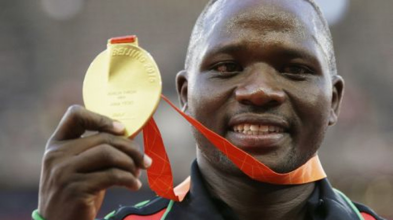 Pasaules čempions šķēpmešanā Juliuss Jego
Foto: AP/Scanpix