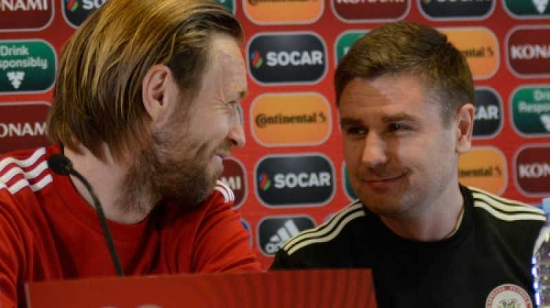 Kaspars Gorkšs ir vienīgais izlases futbolists, kurš nospēlējis visus mačus Mariana Pahara vadībā. Vai tas turpināsies Turcijā?
Foto: Gints Ivuškāns (f64)