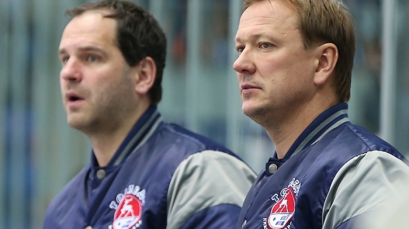 Ģirts Ankipāns un Pēteris Skudra 
Foto: hctorpedo.ru