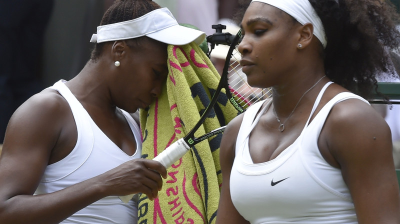 Māsas Viljamsas šovasar Vimbldonā
Foto: Reuters/Scanpix