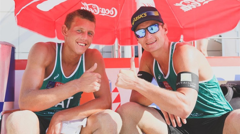 Mārtiņš Pļaviņš un Haralds Regža
Foto: cev.lu