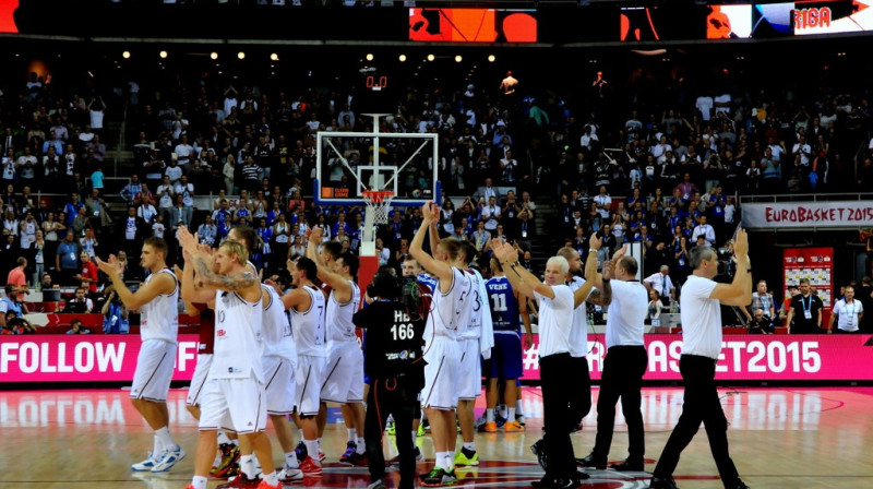 Latvijas izlase pēc igauņu pieveikšanas
Romualds Vambuts, basket.lv