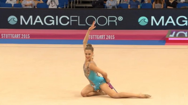 Jeļizaveta Gamaļejeva pasaules čempionātā  
Foto: FIG