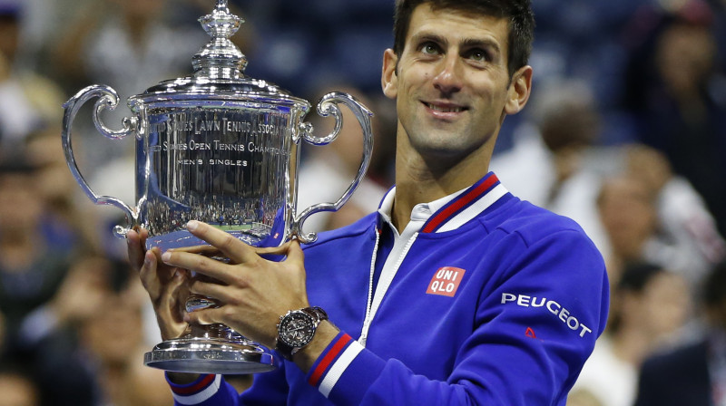 Novaks Džokovičs: 2015. gadā trīs no četriem "Grand Slam" tituliem!
Foto: Reuters/Scanpix