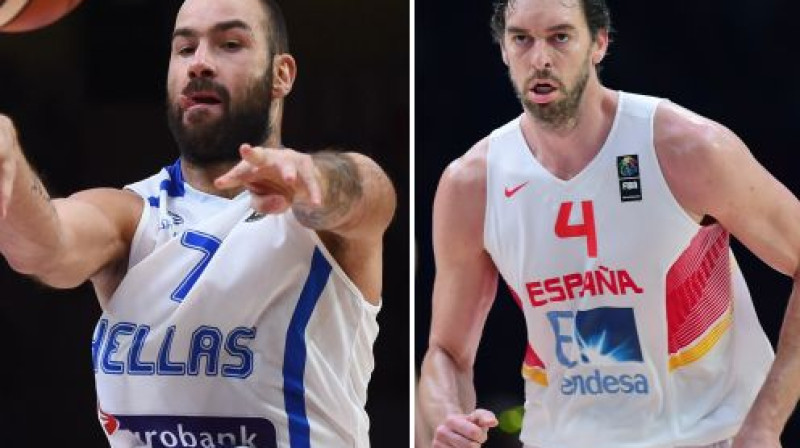 Vasilis Spanulis un Pau Gazols
Foto: AFP/Scanpix