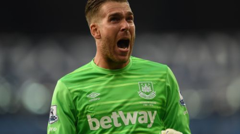 "West Ham" vārtsargs Adrians
Foto: AFP/Scanpix