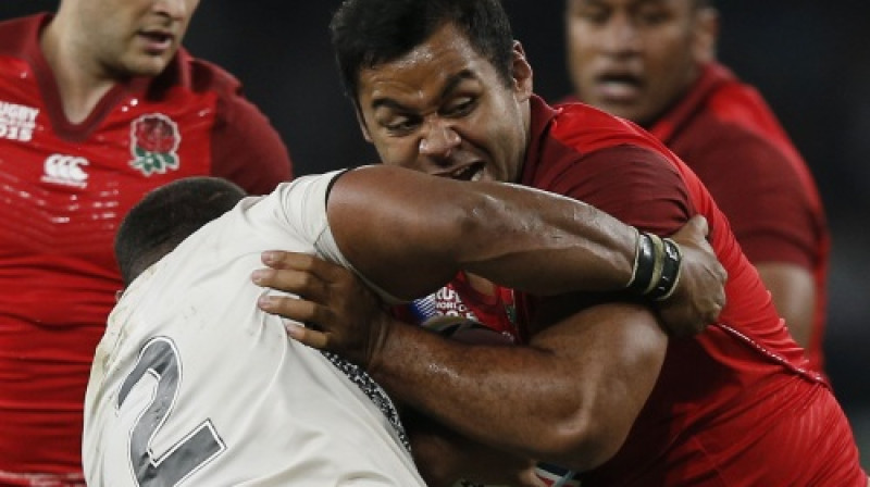 Billijs Vunipola (sarkanā kreklā)
Foto: AFP/Scanpix