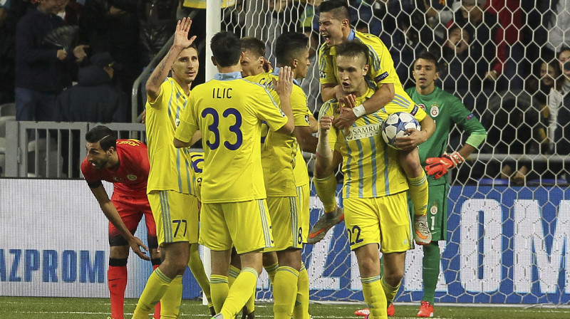 ''Astana'' pēc gūtajiem vārtiem
Foto: AP/Scanpix