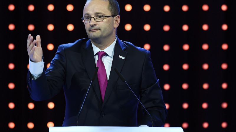 FIBA ģenerālsekretārs Patriks Baumans 
Foto: AFP/Scanpix