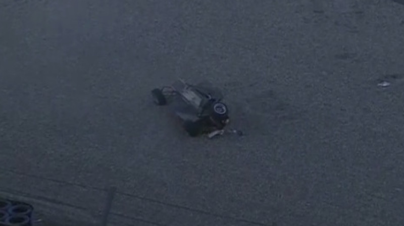 Lando Norisa formula pēc avārijas
Foto: Ekrānšāviņš