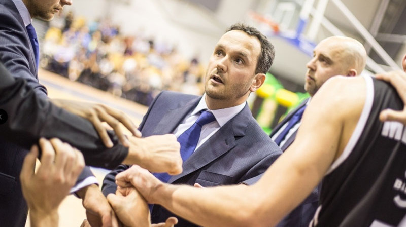 "VEF Rīga" galvenais treneris Karloss Frade.
Foto: Mikus Kļaviņš, VEF Rīga
