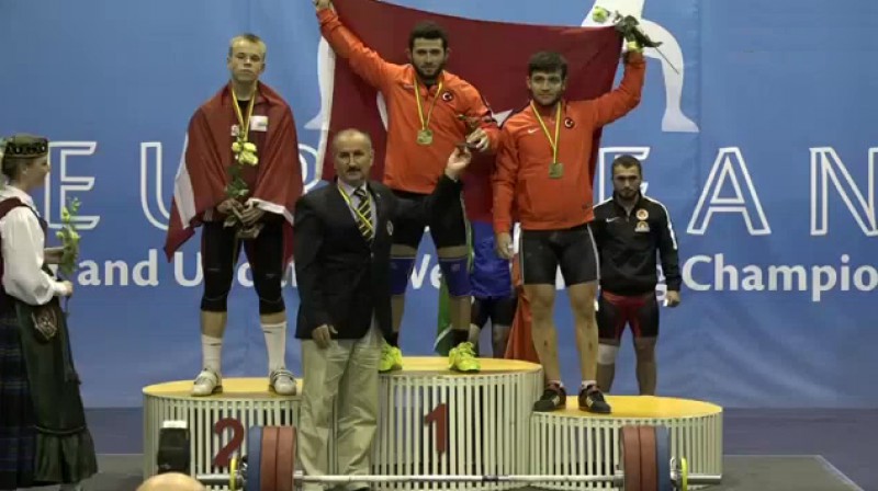 Ritvars Suharevs uz pjedestāla otrā pakāpiena
Foto: SportTV