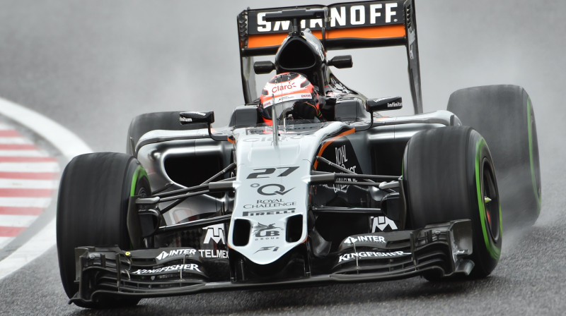 Niko Hilkenbergs slapjā trasē
Foto: AFP/Scanpix