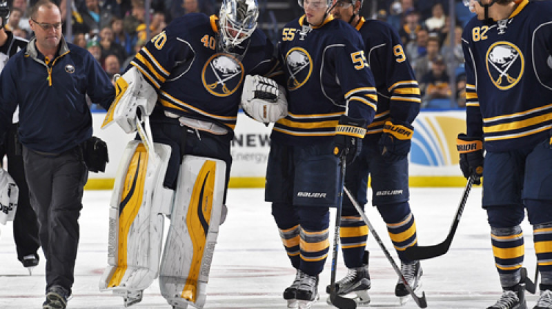 Robins Lēners nespēj turpināt spēli un pamet laukumu
Foto: AFP/Scanpix