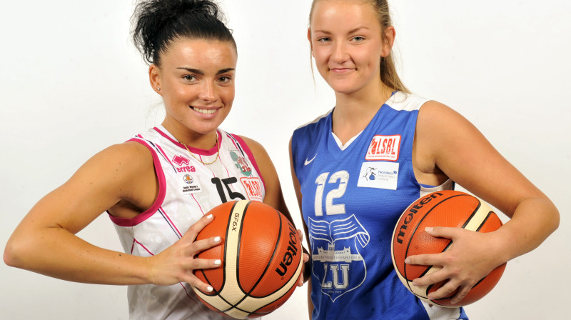 Kristīne Silarāja un Līva Laima Kazāka šodien cīnīsies viena pret otru Liepājā. Foto: basket.lv