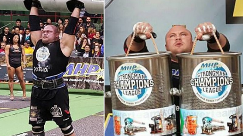Dainis Zāģeris Portugālē
Foto: Strongman Champions League