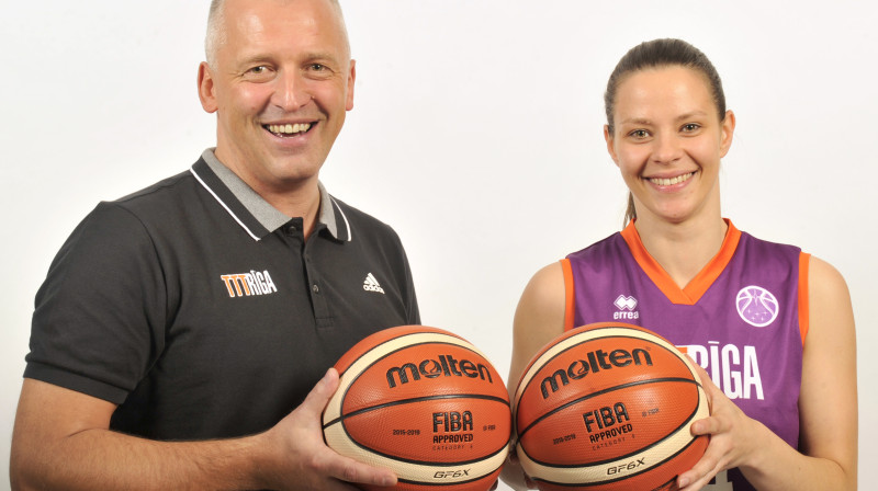 Aigars Nerips un Baiba Eglīte
Foto: Basket.lv