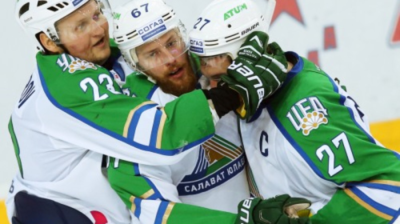 Dmitrijs Makarovs, Līnuss Ūmarks un Igors Grigorenko
Foto: ITAR-TASS/Scanpix