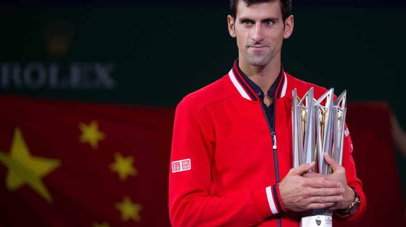 Novaks Džokovičs perfekts finālos Ķīnā (10-0)
Foto: AFP/Scanpix