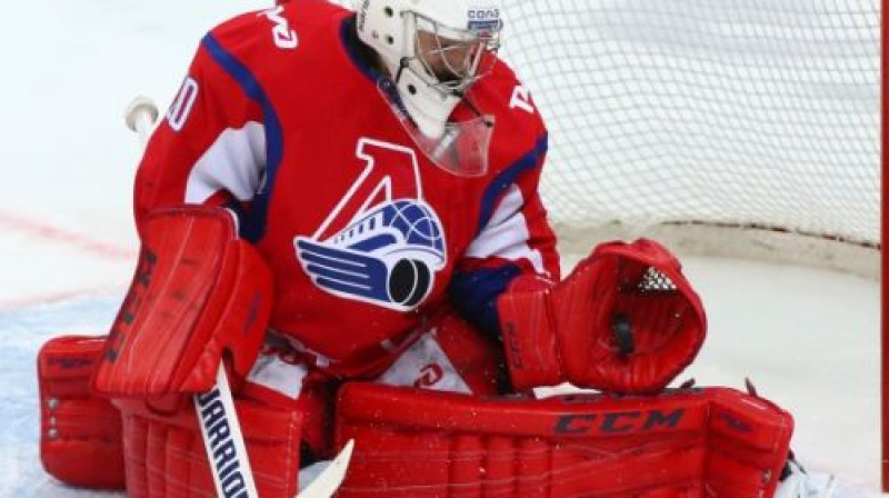 Aleksejs Murigins sargāja "Lokomotiv" vārtus līdz spēles trešajai trešdaļai
Foto: hclokomotiv.ru