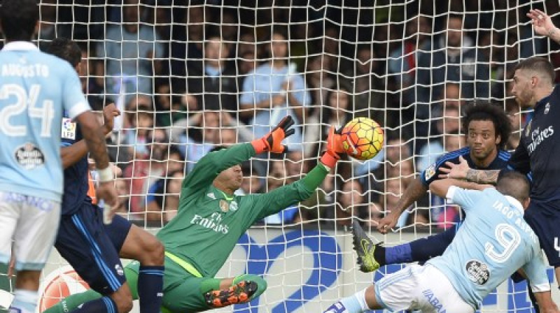 "Real" laukuma spēlētāji šodien lielu pateicību parādā Keiloram Navasam
Foto: AFP/Scanpix