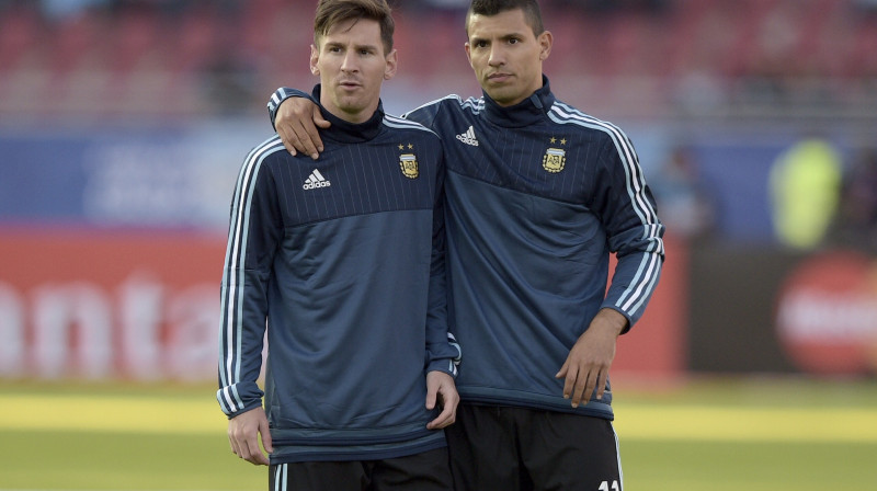 Lionels Mesi un Serhio Agvero
Foto: AFP/Scanpix