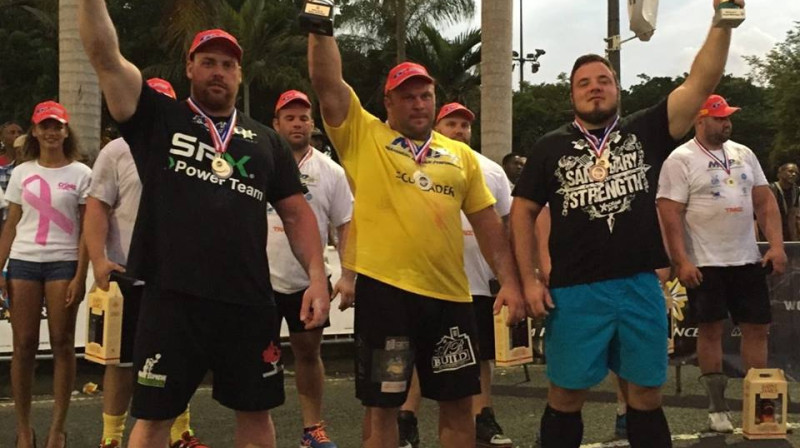 Dainis Zāģeris triumfē Martinikā 
Foto: Strongman Champions League