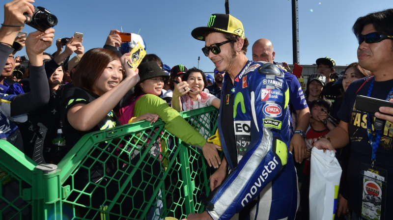 Valentīno Rosi
AFP PHOTO / KAZUHIRO NOGI