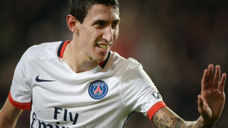 Anhels Di Marija svin savus trešos vārtus Francijas čempionātā
Foto: AFP/Scanpix