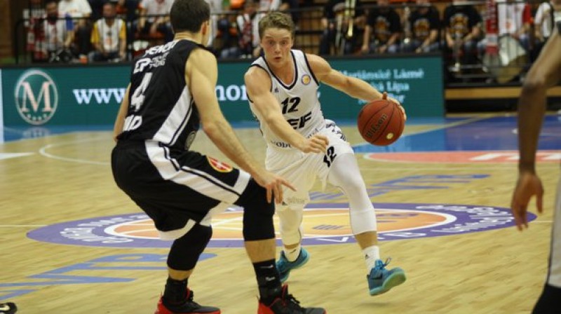 Ludvigs Hokansons: 19 punkti pret Čehijas čempioniem
Foto: VEF Rīga