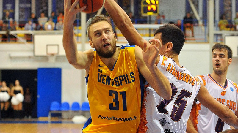 Žainis Peiners guva 15 punktus, no kuriem lielāko daļu mača pēdējā ceturtdaļā.
Foto: bkventspils.lv